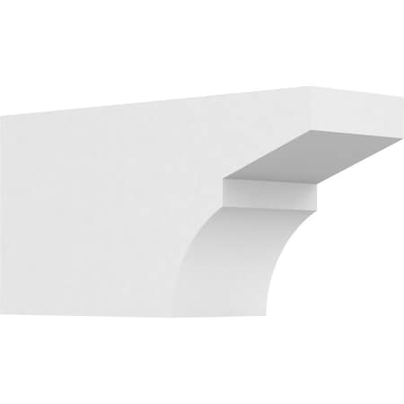 Ekena Millwork Standard Monterey Architectural Grade PVC Rafter Tail, 4"W X 6"H X 12"L RFTP04X06X12MON